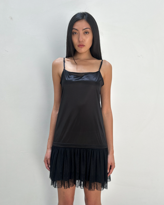 Vintage Slip Drop-Waist Dress