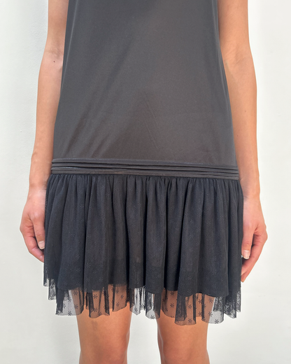 Vintage Slip Drop-Waist Dress