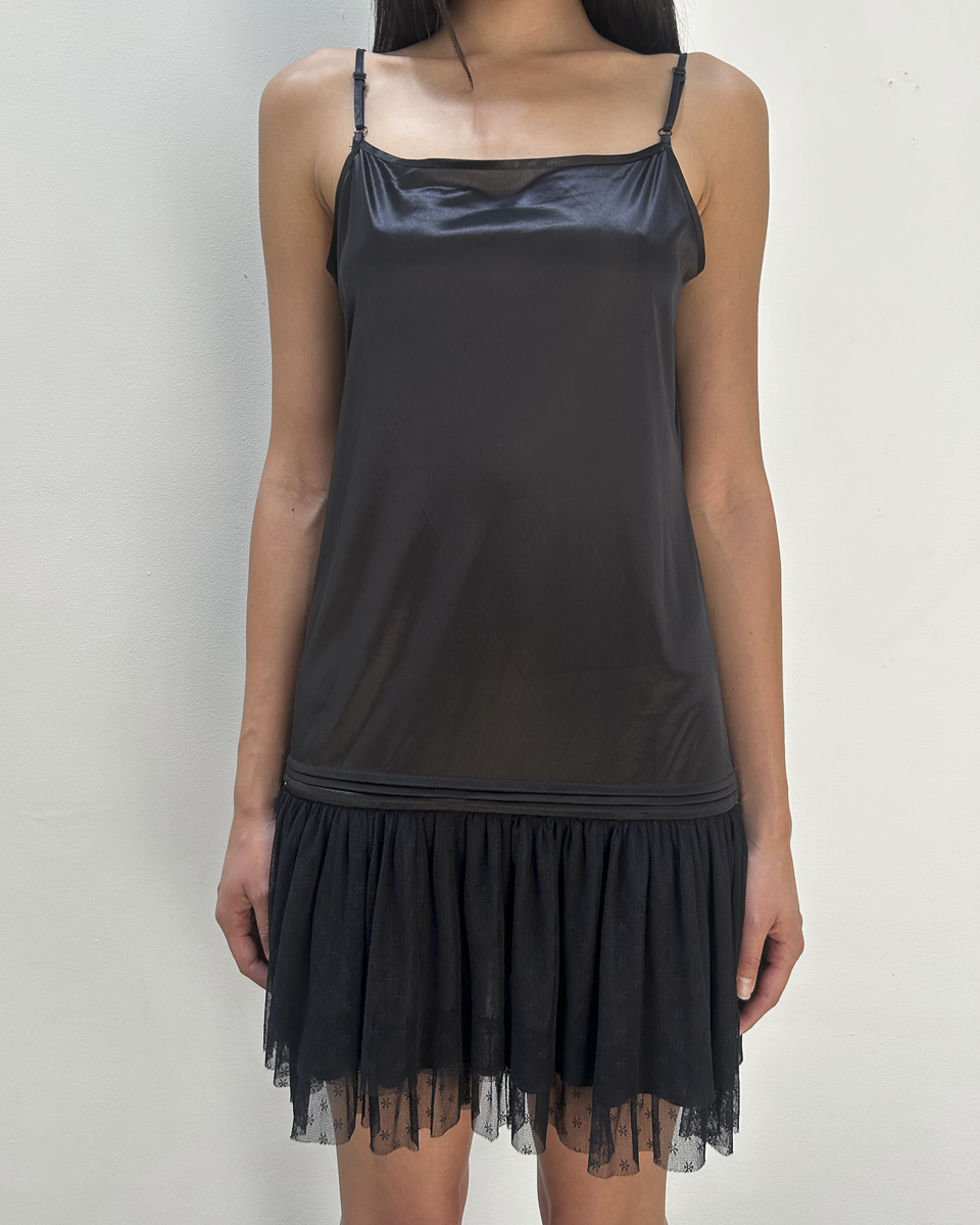 Vintage Slip Drop-Waist Dress