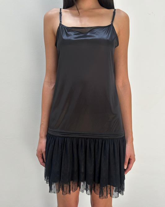 Vintage Slip Drop-Waist Dress