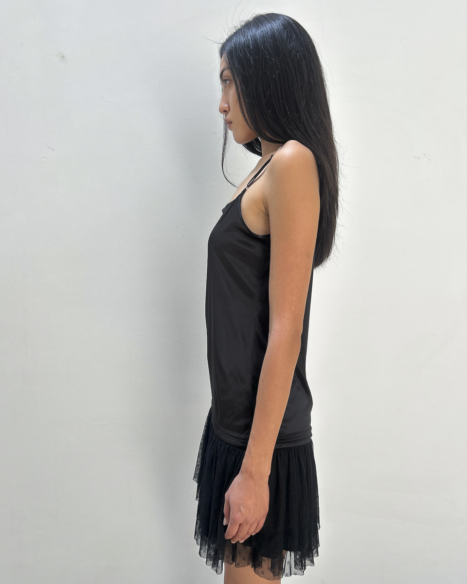 Vintage Slip Drop-Waist Dress
