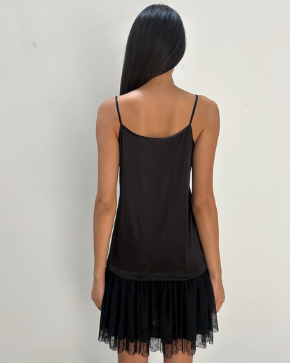 Vintage Slip Drop-Waist Dress