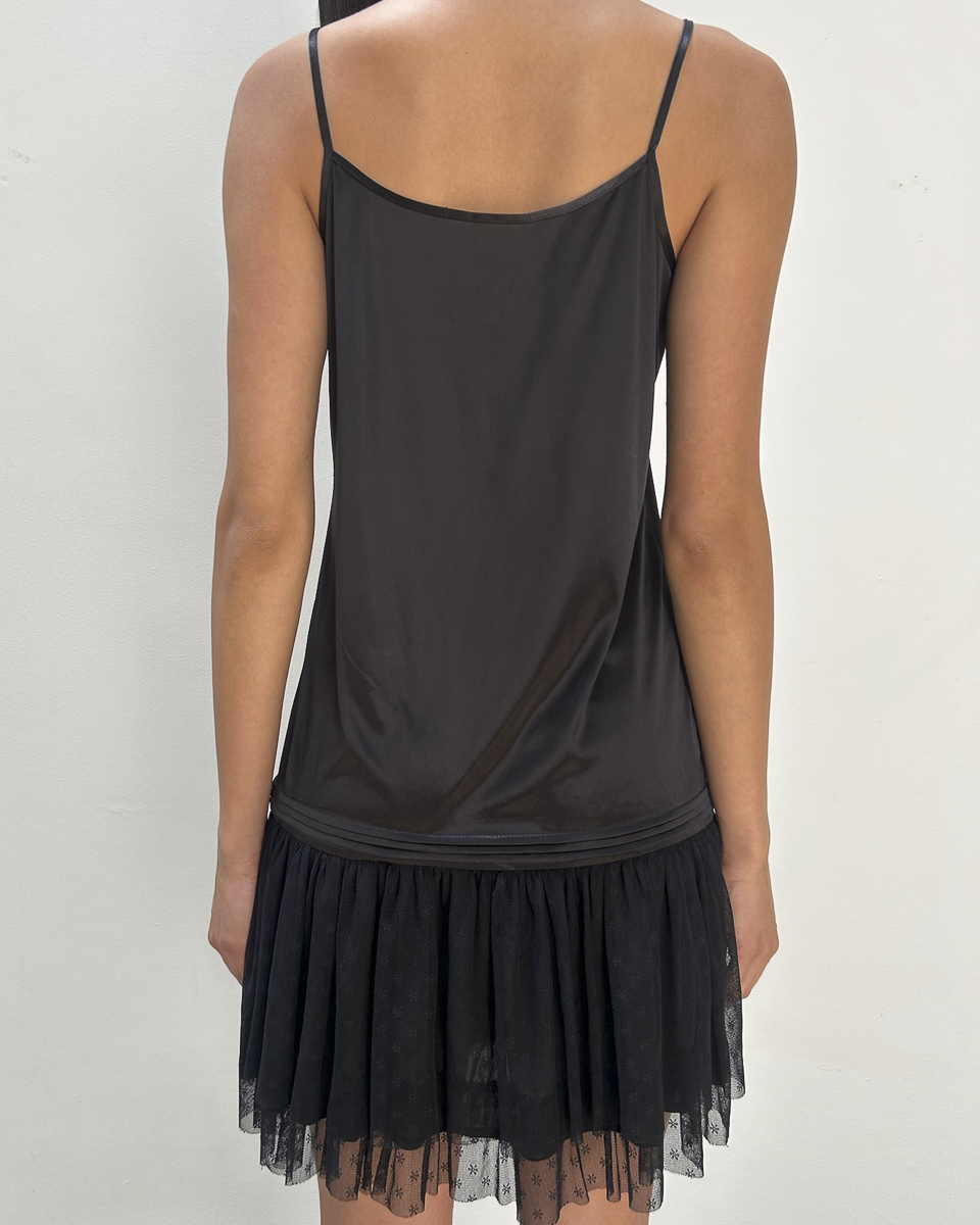 Vintage Slip Drop-Waist Dress