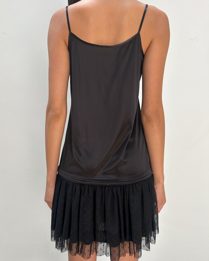 Vintage Slip Drop-Waist Dress