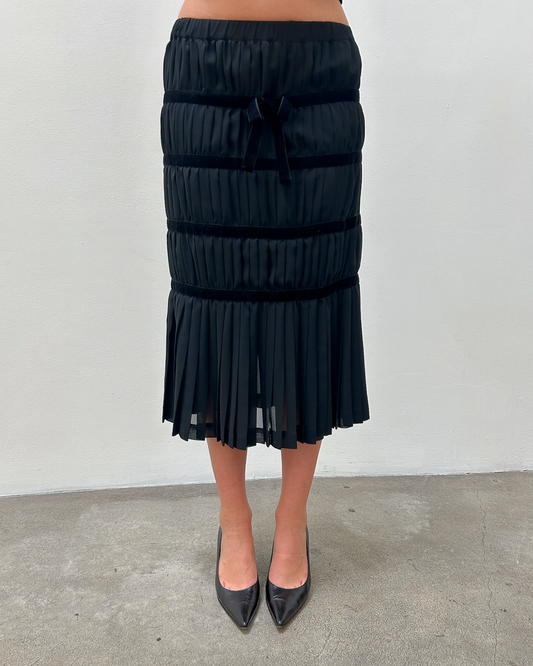 Comme des Garçons FW2006 Pleated Tiered Skirt