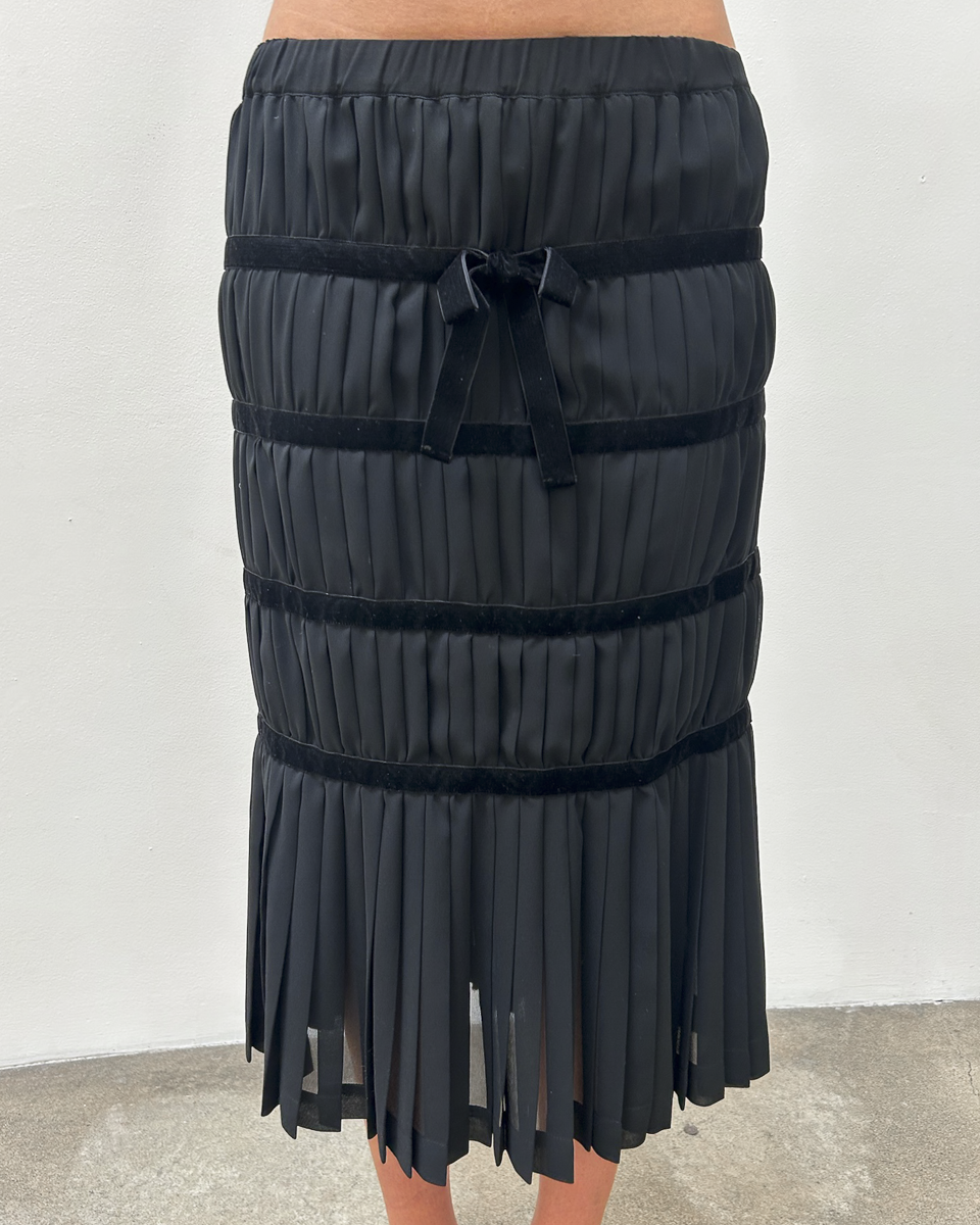 Comme des Garçons FW2006 Pleated Tiered Skirt