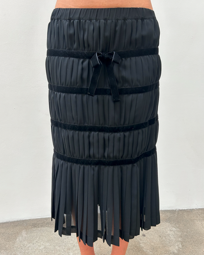 Comme des Garçons FW2006 Pleated Tiered Skirt