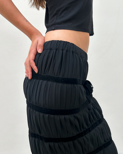 Comme des Garçons FW2006 Pleated Tiered Skirt