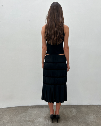 Comme des Garçons FW2006 Pleated Tiered Skirt