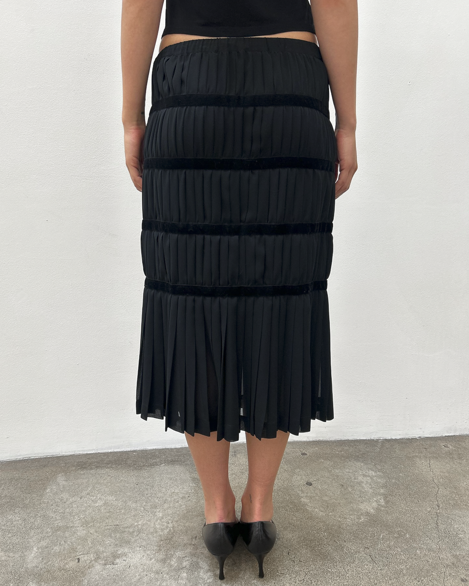 Comme des Garçons FW2006 Pleated Tiered Skirt