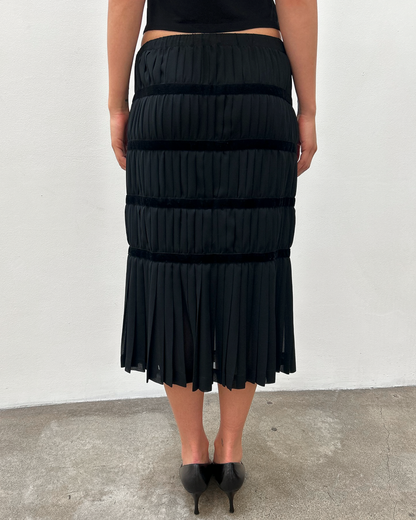 Comme des Garçons FW2006 Pleated Tiered Skirt