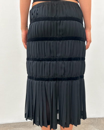 Comme des Garçons FW2006 Pleated Tiered Skirt