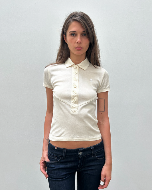 Courrèges Short Sleeve Polo Top