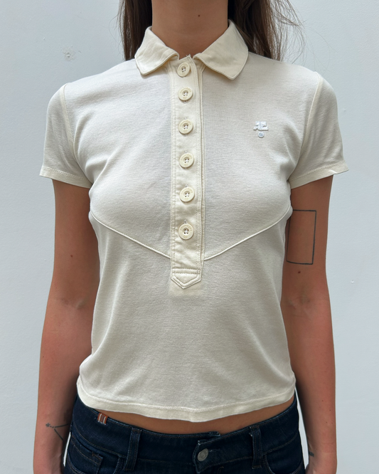 Courrèges Short Sleeve Polo Top