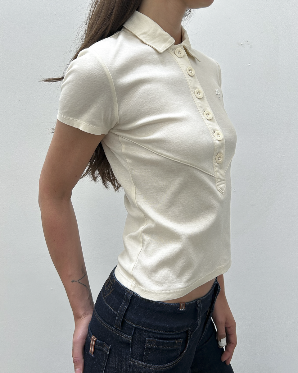 Courrèges Short Sleeve Polo Top