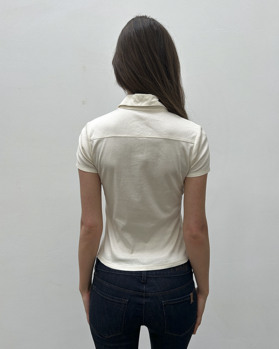 Courrèges Short Sleeve Polo Top