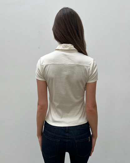 Courrèges Short Sleeve Polo Top