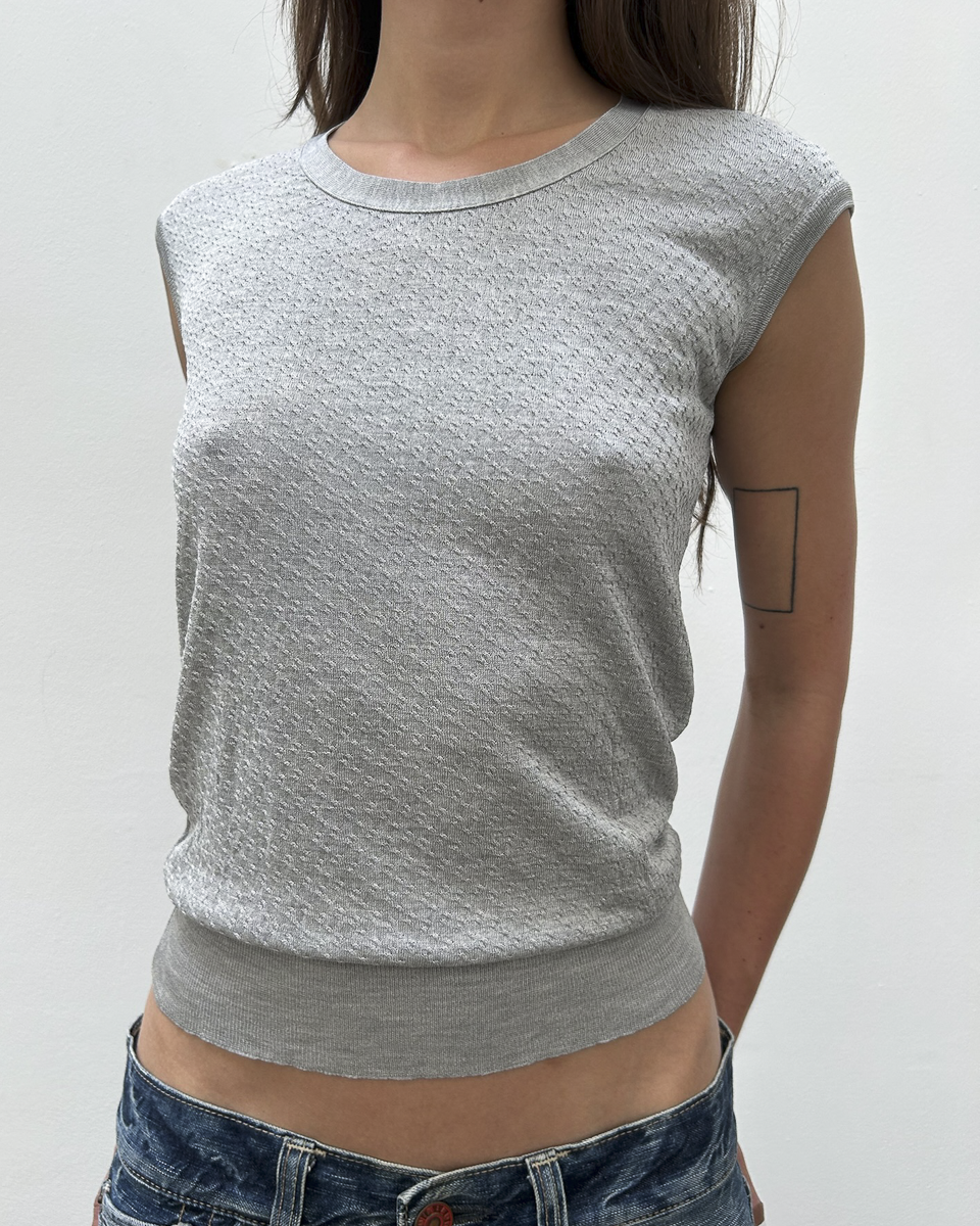 Balenciaga by Nicolas Ghesquière SS2004 Silk Knit Top