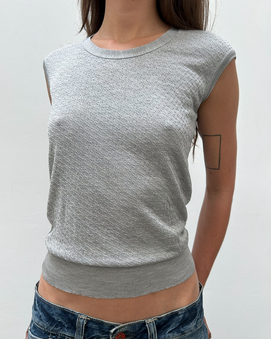 Balenciaga by Nicolas Ghesquière SS2004 Silk Knit Top