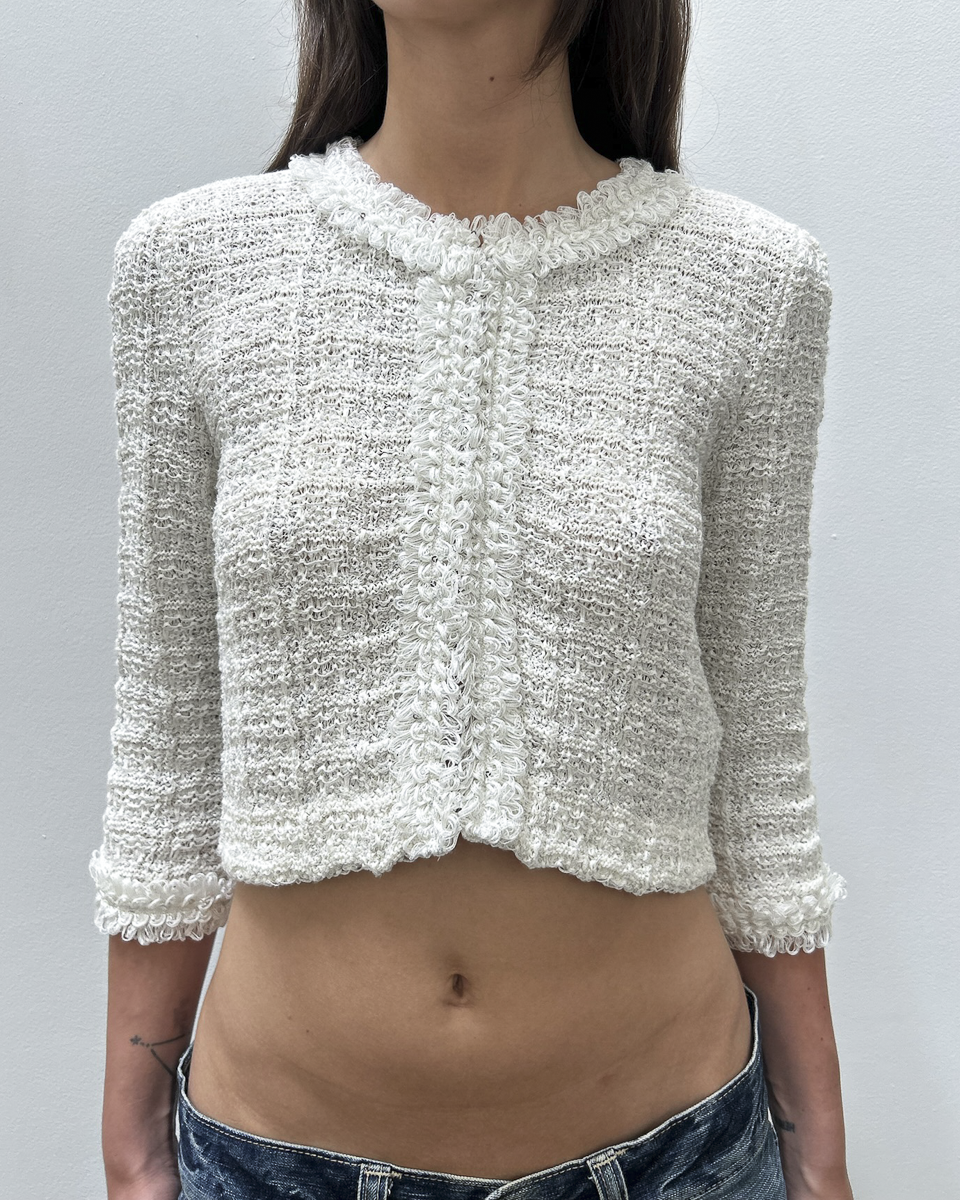 Courrèges Cropped Tweed Jacket
