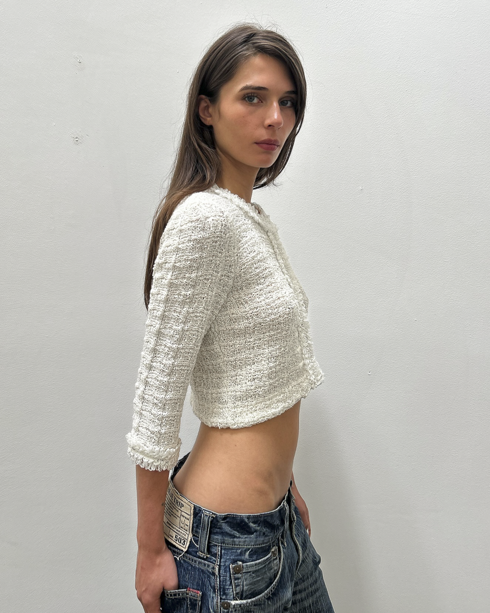 Courrèges Cropped Tweed Jacket