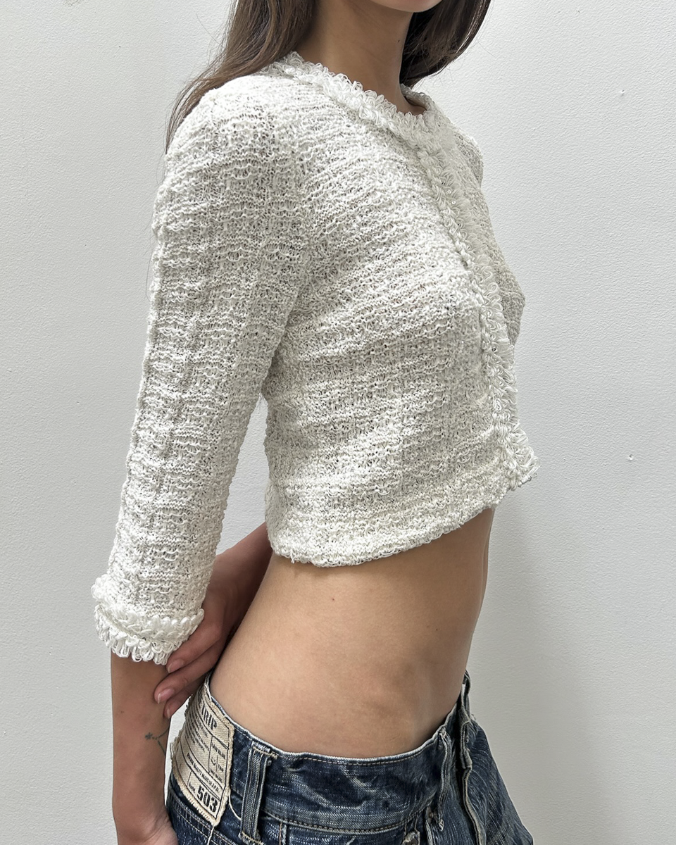 Courrèges Cropped Tweed Jacket