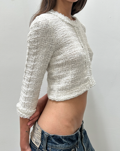 Courrèges Cropped Tweed Jacket