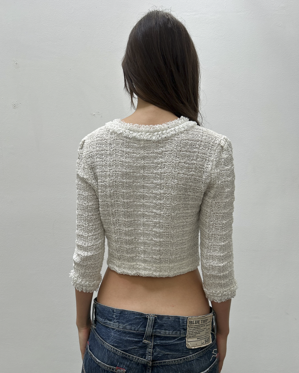 Courrèges Cropped Tweed Jacket