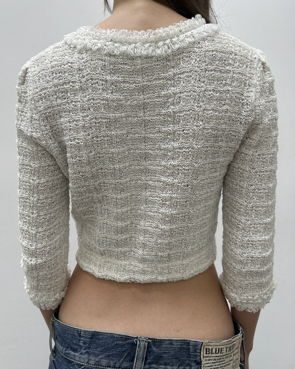 Courrèges Cropped Tweed Jacket