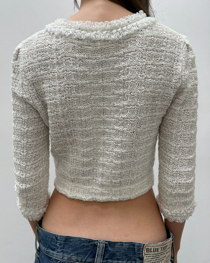 Courrèges Cropped Tweed Jacket