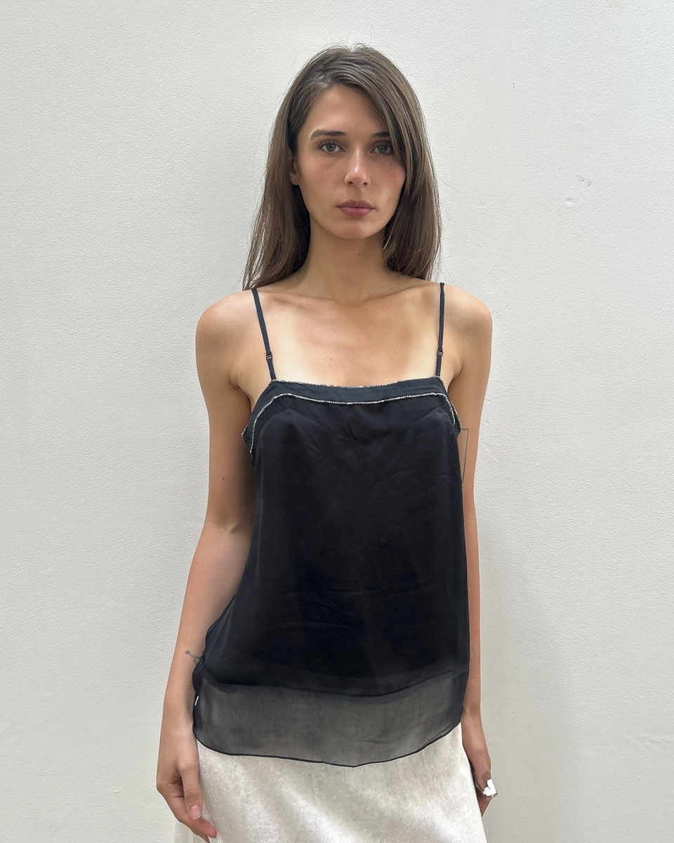Chloé by Phoebe Philo SS2005 Silk Beaded Top