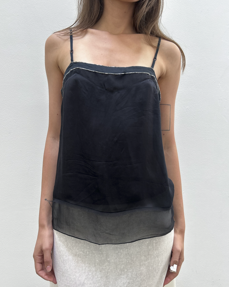 Chloé by Phoebe Philo SS2005 Silk Beaded Top