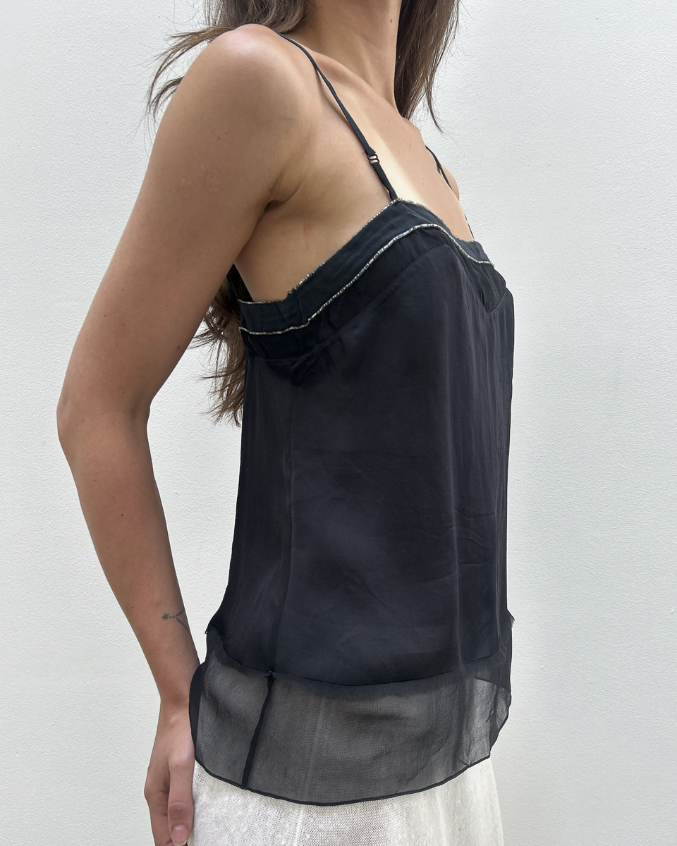 Chloé by Phoebe Philo SS2005 Silk Beaded Top