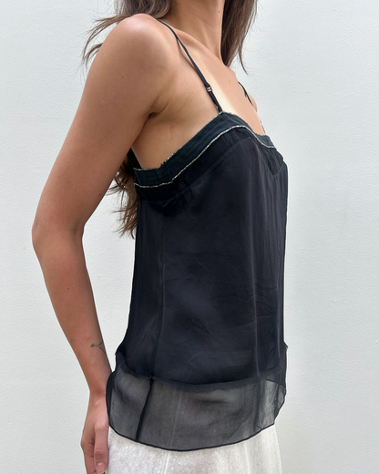 Chloé by Phoebe Philo SS2005 Silk Beaded Top