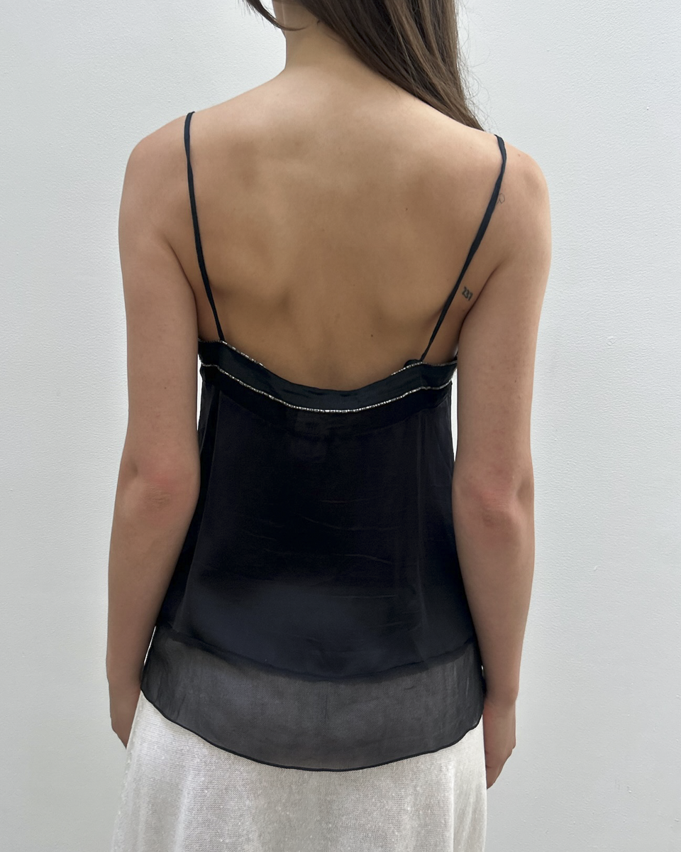 Chloé by Phoebe Philo SS2005 Silk Beaded Top