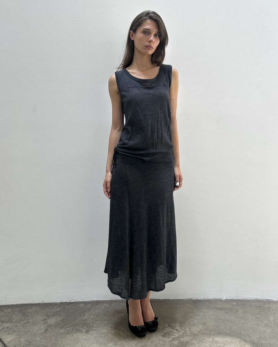 Yohji Yamamoto +NOIR Asymmetrical Cut-Out Dress