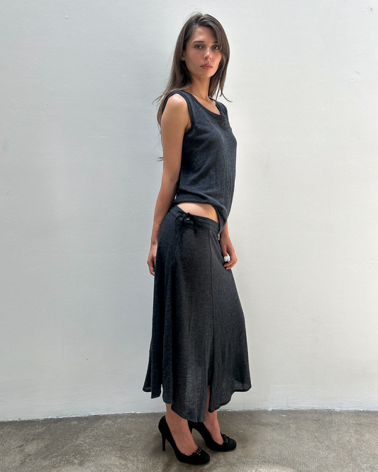 Yohji Yamamoto +NOIR Asymmetrical Cut-Out Dress