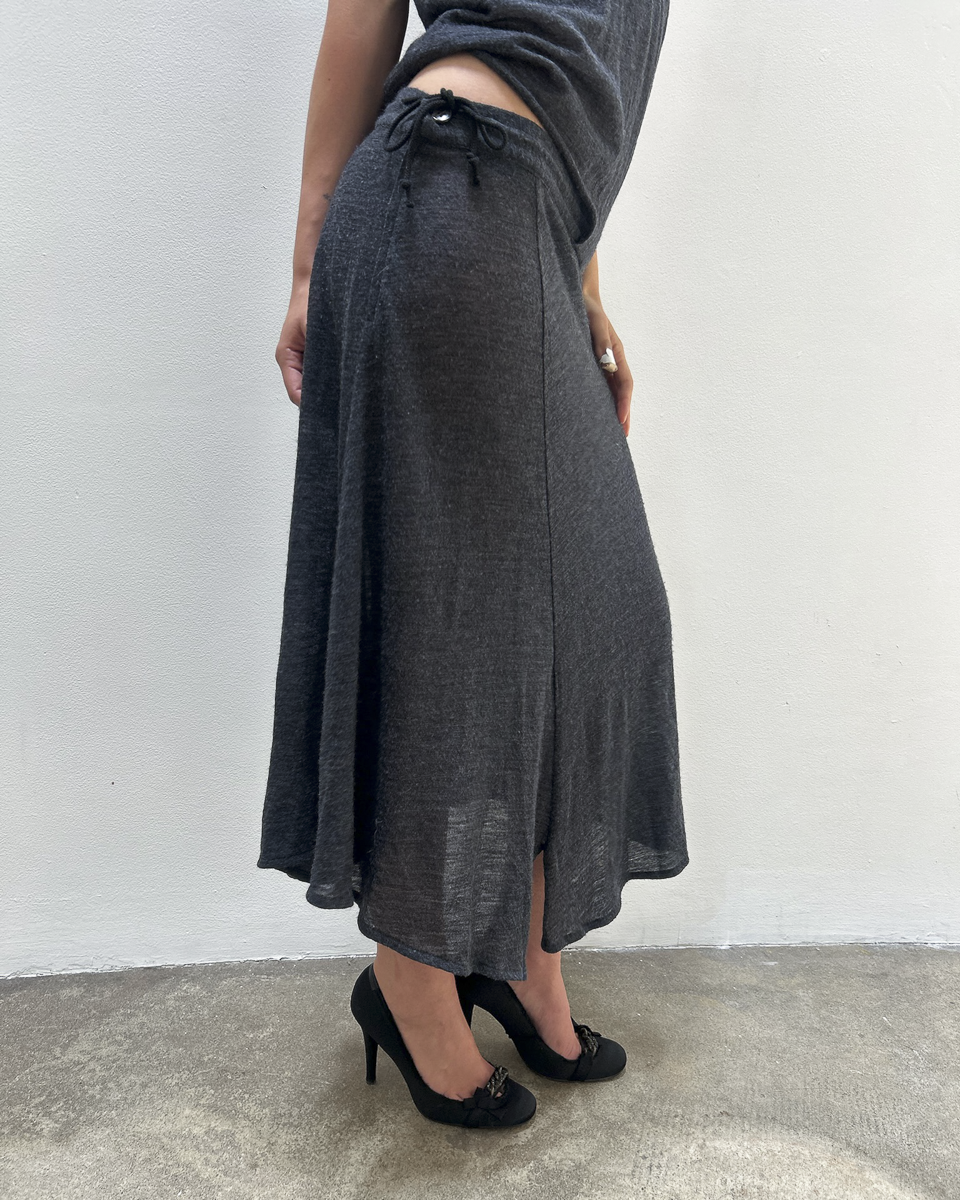 Yohji Yamamoto +NOIR Asymmetrical Cut-Out Dress
