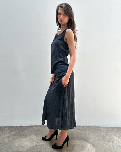 Yohji Yamamoto +NOIR Asymmetrical Cut-Out Dress