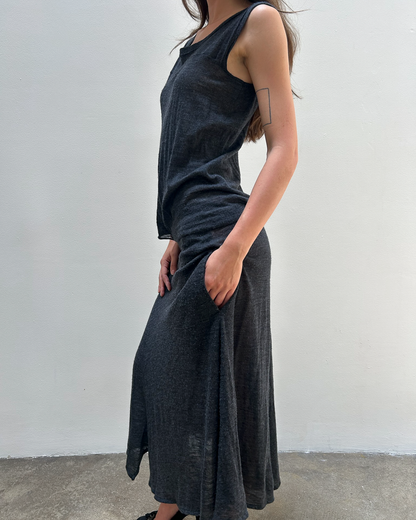 Yohji Yamamoto +NOIR Asymmetrical Cut-Out Dress