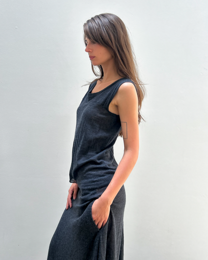 Yohji Yamamoto +NOIR Asymmetrical Cut-Out Dress