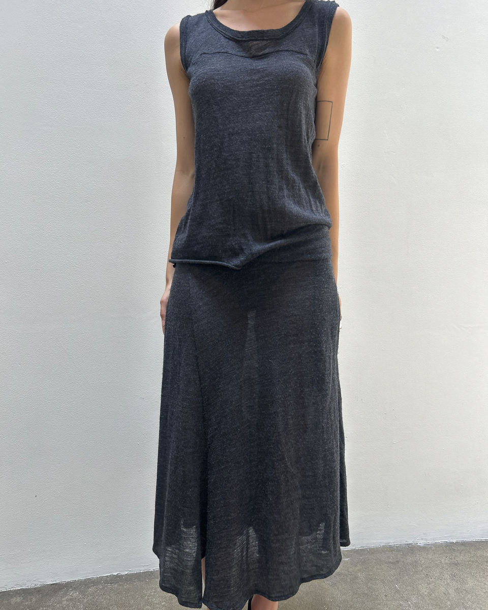 Yohji Yamamoto +NOIR Asymmetrical Cut-Out Dress