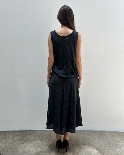 Yohji Yamamoto +NOIR Asymmetrical Cut-Out Dress