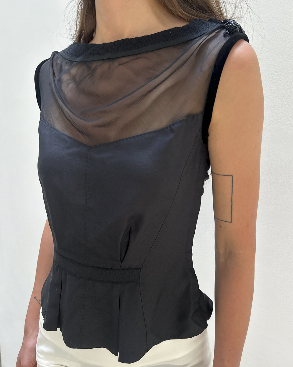 Louis Vuitton by Marc Jacobs FW2004 Peplum Top