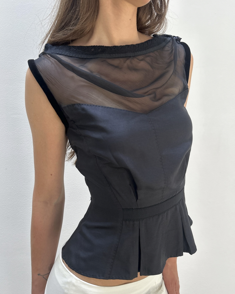 Louis Vuitton by Marc Jacobs FW2004 Peplum Top