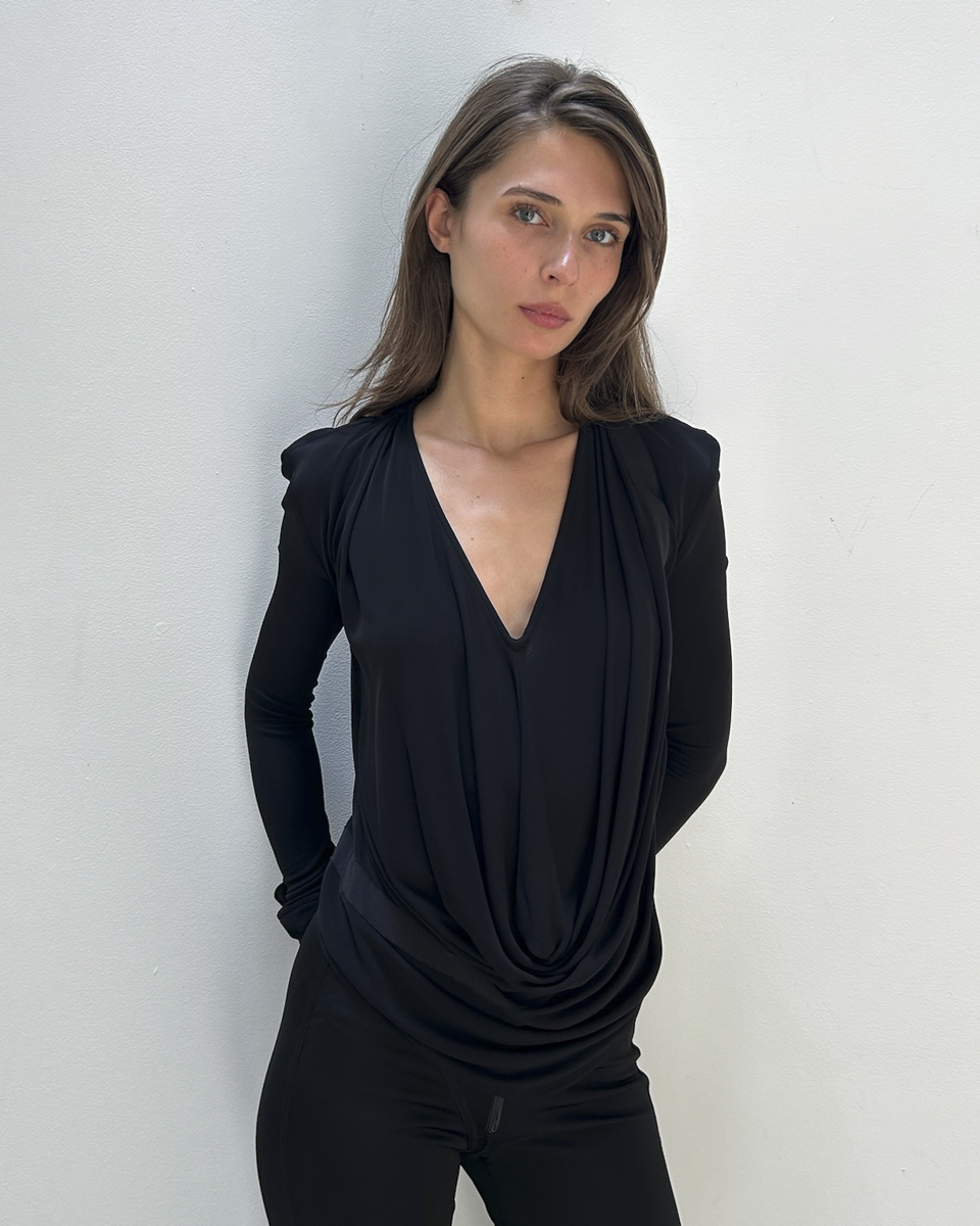Balenciaga by Nicolas Ghesquière SS2007 Draped Top