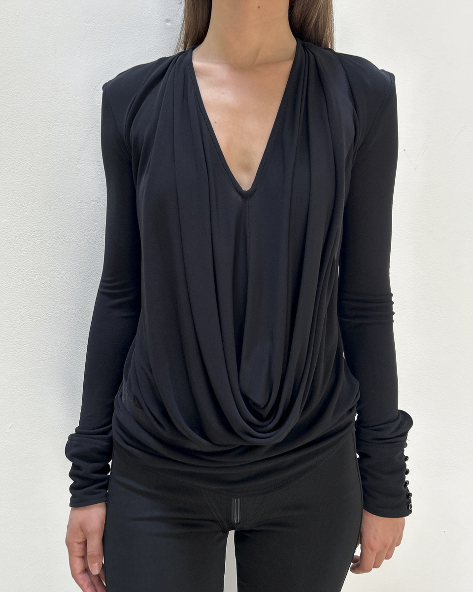 Balenciaga by Nicolas Ghesquière SS2007 Draped Top