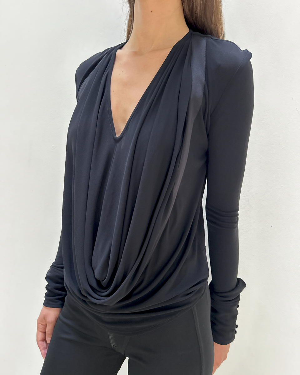 Balenciaga by Nicolas Ghesquière SS2007 Draped Top