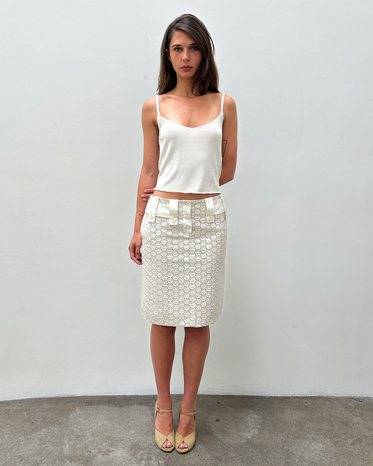 Chloé by Phoebe Philo SS2004 Eyelet Skirt