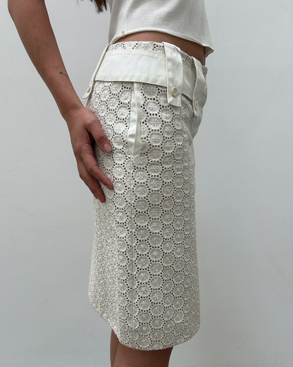 Chloé by Phoebe Philo SS2004 Eyelet Skirt